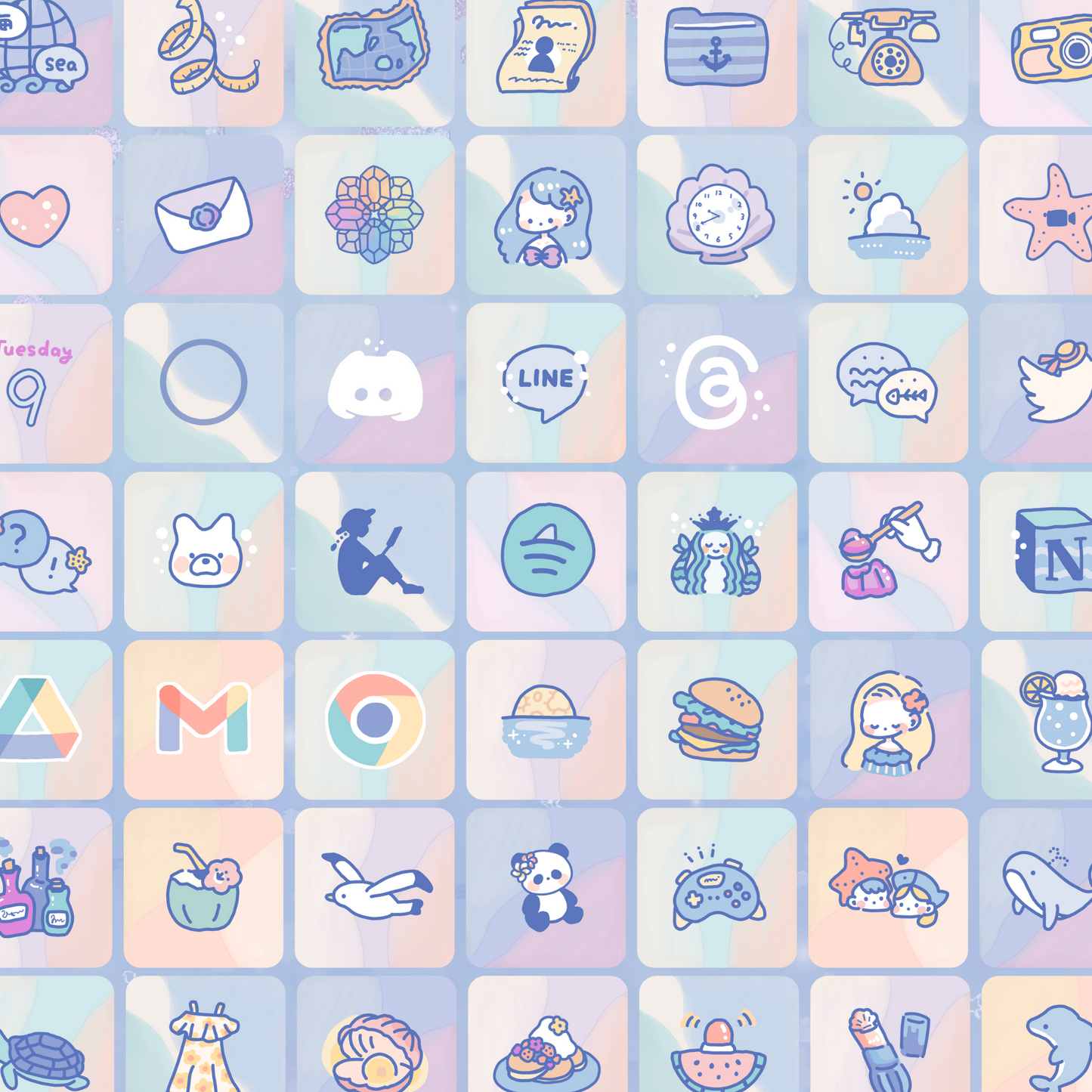 【NEW】マーブルアイコン