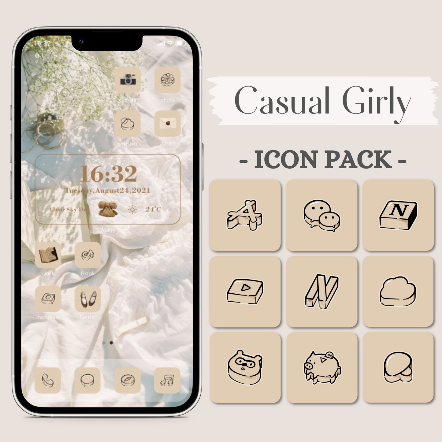 Casual Girly-Brown