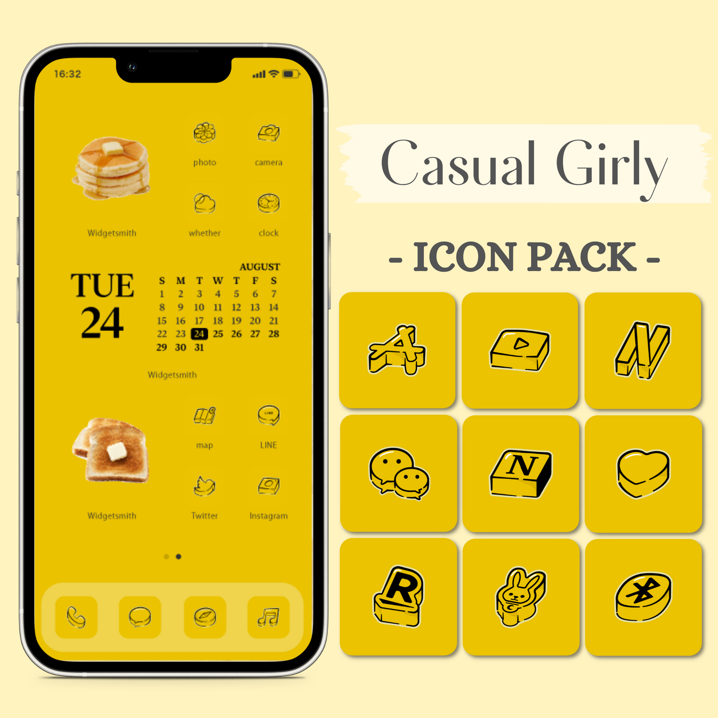 Casual Girly-Yellow