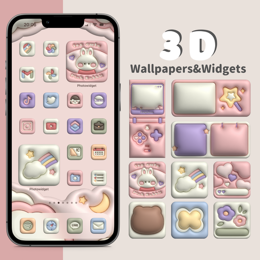 3D wallpaper &amp; widget set