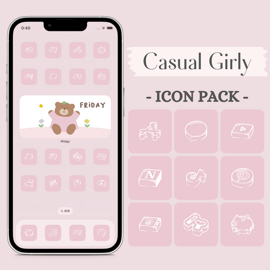 【NEW】Casual Girly-Pink2